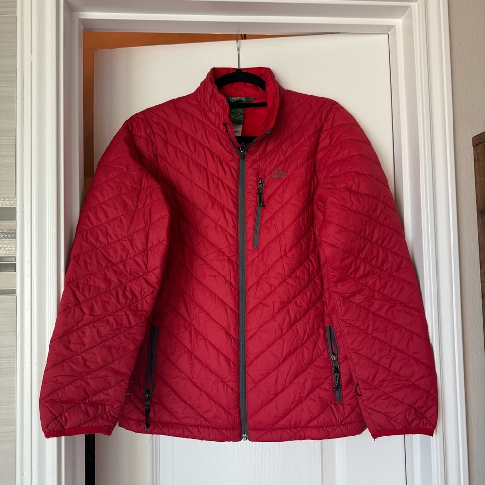 L.L. Bean Vibrant Red light puffer jacket